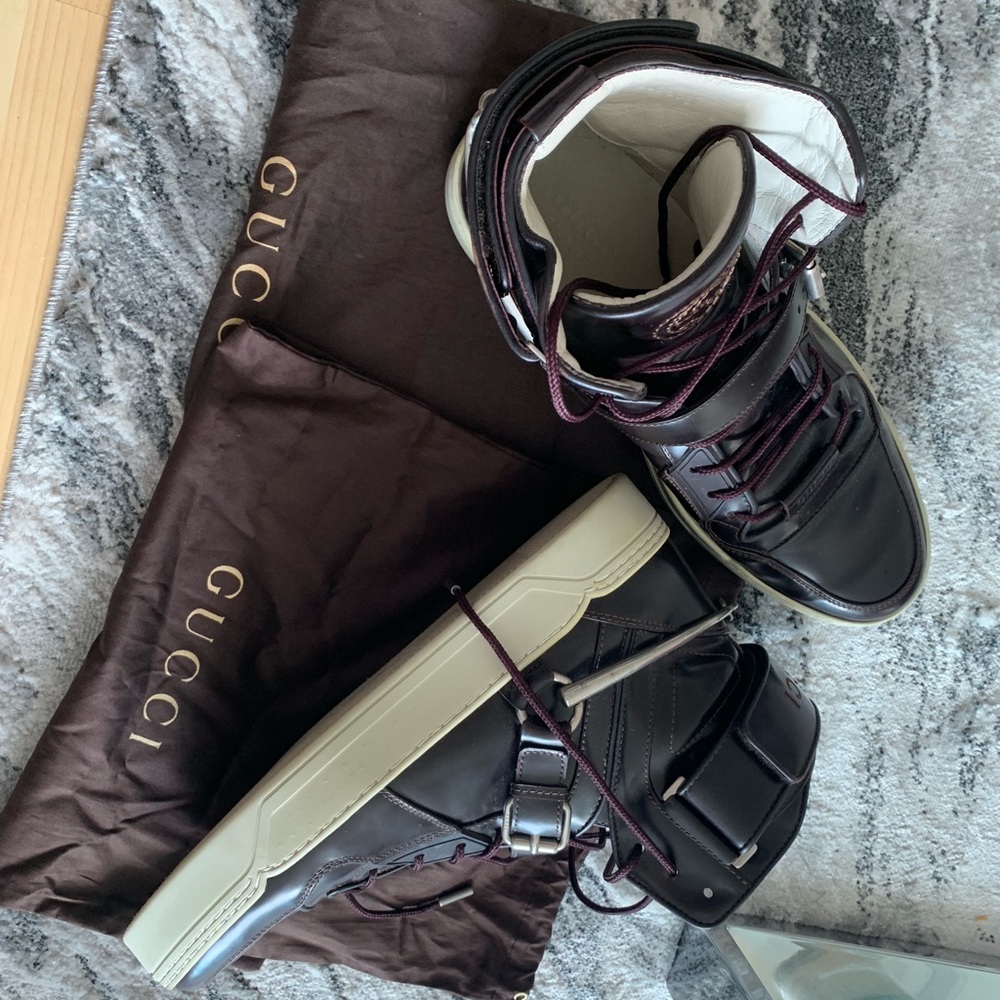 100% Authentic Gucci Horsebit hightop sneaker